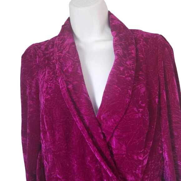 Shoshanna Caroline Mini Dress  Velvet Long Sleeves V Neck Bow Size 6 - Picture 3 of 8